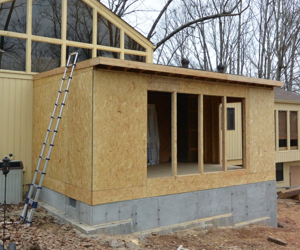 Poured Walls on Room Addition by Fowler Homes